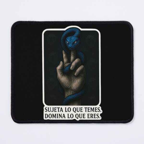 Item preview, “Blue Snake Holding Hand – Symbolic Fear and Power Art” designed and sold by Vibrant-Shadows.