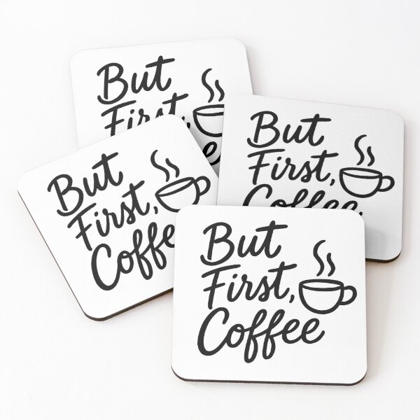 Item preview, But First, Coffee – Handwritten Quote with Mug Icon designed and sold by CkerCky.