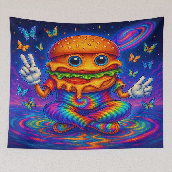 Item preview, Cosmic Chillbot in a Neon Dreamscape designed and sold by buzzprints1234.