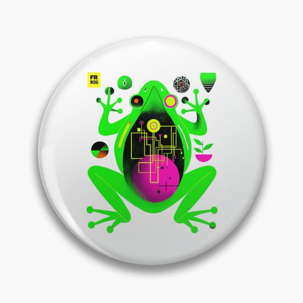 Item preview, Quantum Bloom Frog – Circuit Garden of the Unknown designed and sold by Void & Valor.
