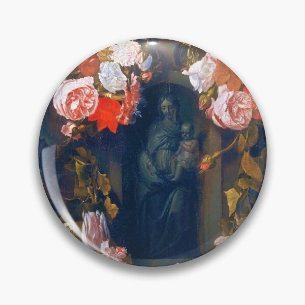 Item preview, "Flower Garland around a Stone Madonna and Child"  (1610) Rubens/Seghers designed and sold by stevepmp.