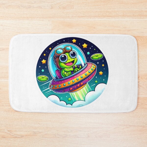 Item preview, UFO Kawaii Frog designed and sold by ArtistEmbrace.