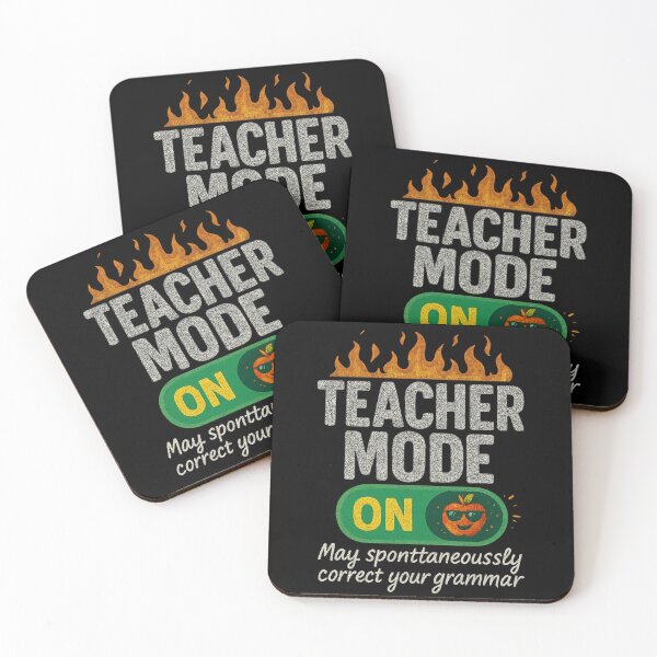 Item preview, Teacher Mode ON – Funny Grammar Correction Design designed and sold by CkerCky.