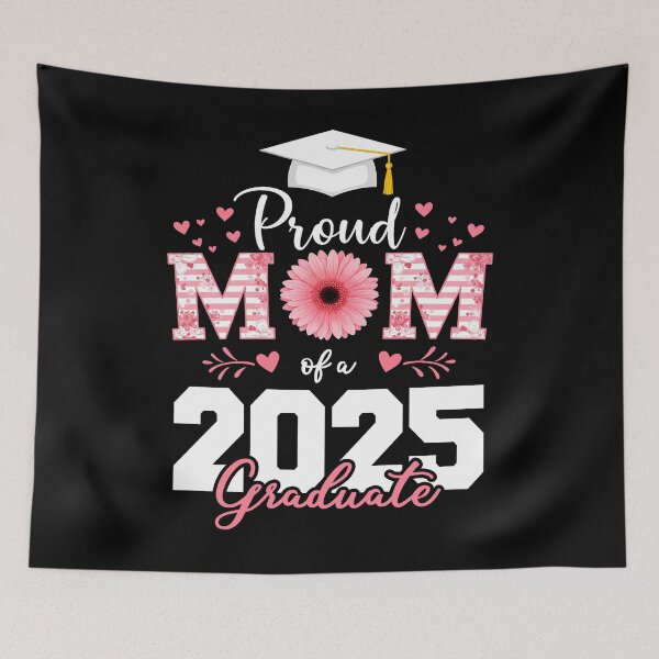 Item preview, Proud Mom of a 2025 Graduate Graduation Funny Senior Mom Family Graduation Gift designed and sold by JUSTBEELEGANT.