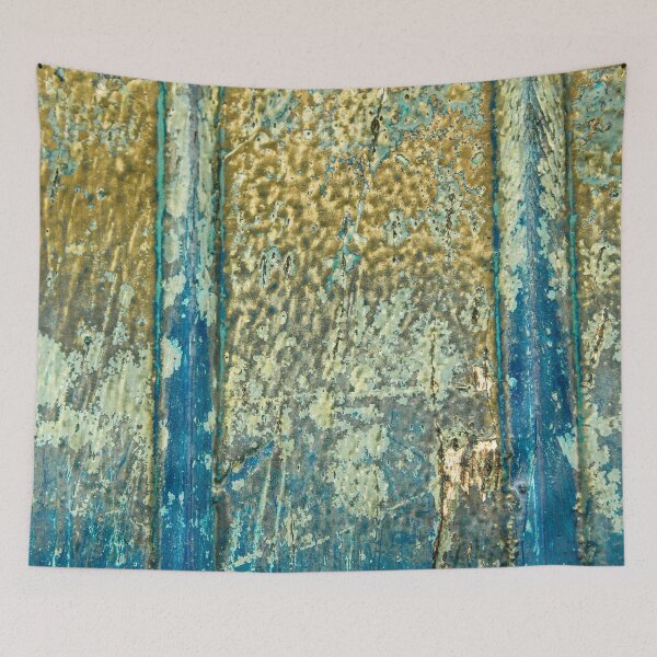 Item preview, texture of a blue wood with aged yellow stains designed and sold by felipequeiroz.