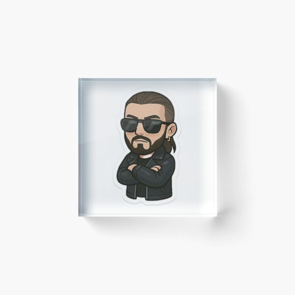 Item preview, SCH French Rapper Chibi Cartoon Sticker designed and sold by NotoriousDaman.