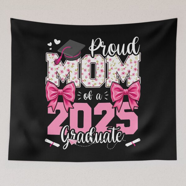 Item preview, Cute Proud Mom of a 2025 Graduate Graduation Funny Senior Mom Family Graduation Gift designed and sold by JUSTBEELEGANT.