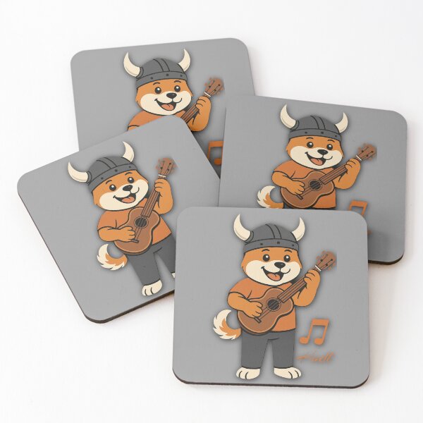 Item preview, Floki Inu - The Guitar Inu designed and sold by DigitaledbyTailor.
