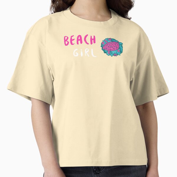 Item preview, Beach Girl with Sea Turtle designed and sold by JRStatementApparel.