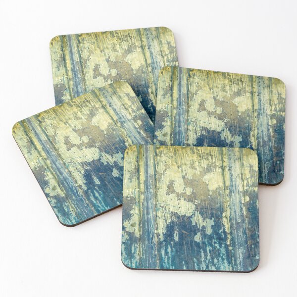 Item preview, texture of a blue wood with aged yellow stains 2 designed and sold by felipequeiroz.