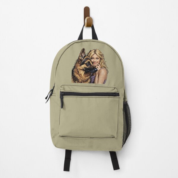 Item preview, German Shepherd & Blonde Woman - Cross Stitch Portrait designed and sold by Dakson Design - Fantasy Art.
