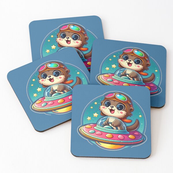 Item preview, UFO Kawaii Otter designed and sold by ArtistEmbrace.