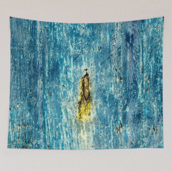 Item preview, texture of a blue wood with aged yellow stains 3 designed and sold by felipequeiroz.