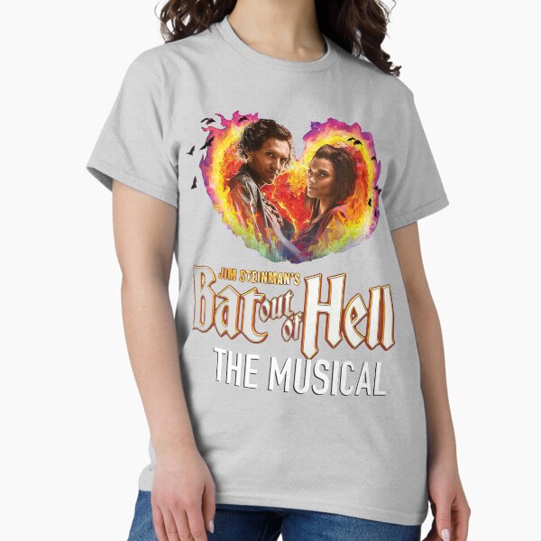 Aperçu de l'œuvre T-shirt avec logo Bat Out of Hell - la comédie musicale créée et vendue par Top-show-shirts.