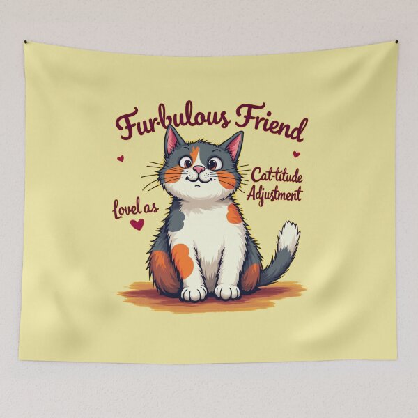 Item preview, Furbulous Friend Funny Cat Lover Design designed and sold by MyWittyThings.