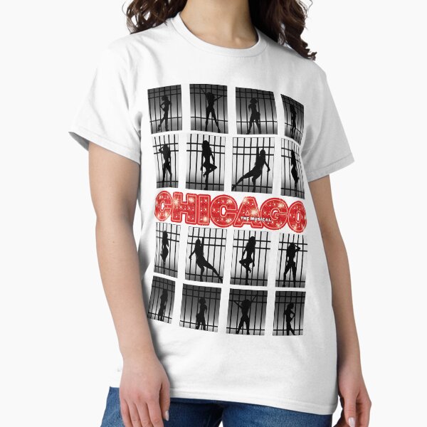 Aperçu de l'œuvre Chicago la comédie musicale créée et vendue par Top-show-shirts.