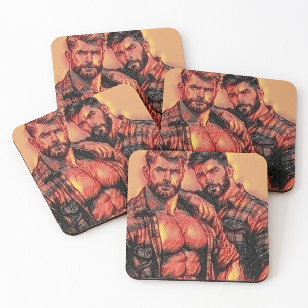 Item preview, Burning Desire Lumberjack Hunks Muscle Power LGBTQ Gay Pride Graphic Design designed and sold by ItsAKinkThing.