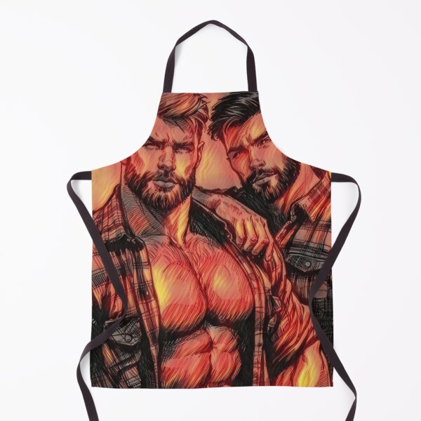 Item preview, Burning Desire Lumberjack Hunks Muscle Power LGBTQ Gay Pride Graphic Design designed and sold by ItsAKinkThing.