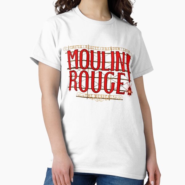 Aperçu de l'œuvre Moulin Rouge la comédie musicale créée et vendue par Top-show-shirts.
