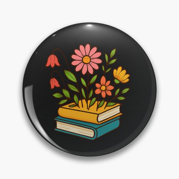 Item preview, Blooming Book Stack – Aesthetic Floral Book Design designed and sold by ColorSplash123.