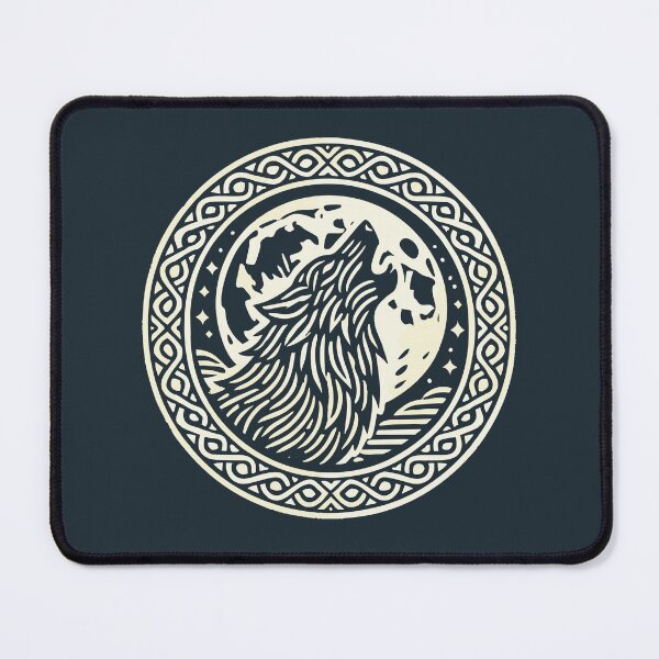 Item preview, Howl of the Ancients – Celtic Wolf and Moon Tribal Design designed and sold by Victor Shadehorn.