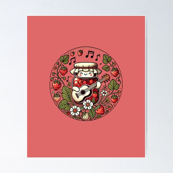 Item preview, Jamming Strawberry Jam designed and sold by Boog Monst .