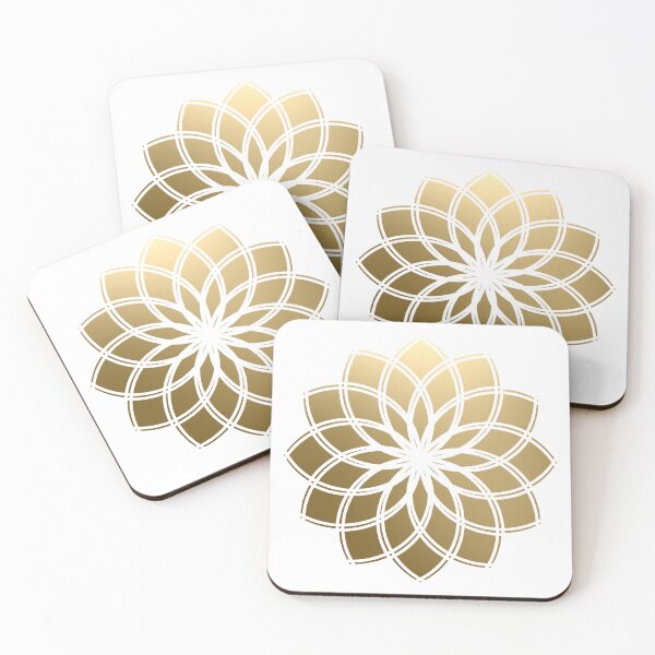 Item preview, Golden Flower Lotus of Life Sacred Geometry designed and sold by Mystic Kona.