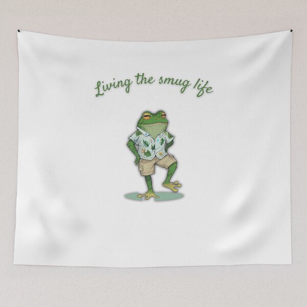 Item preview, Smug Frog Lounging in Carefree Luxury designed and sold by Icelander1.