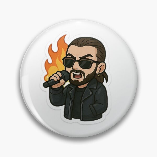 Artikelvorschau, SCH Rapper Mic Fire Chibi Cartoon Sticker entworfen und verkauft von NotoriousDaman.
