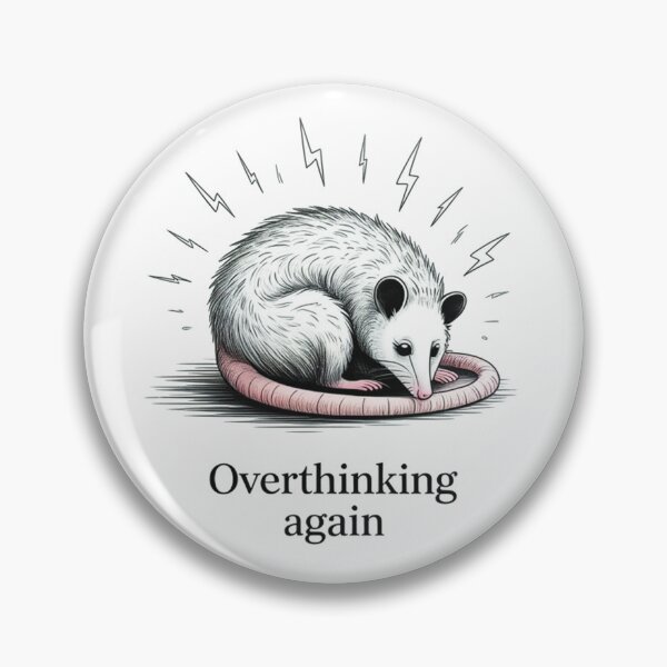 Artikelvorschau, Overthinking Club-Maskottchen entworfen und verkauft von VividTrails.