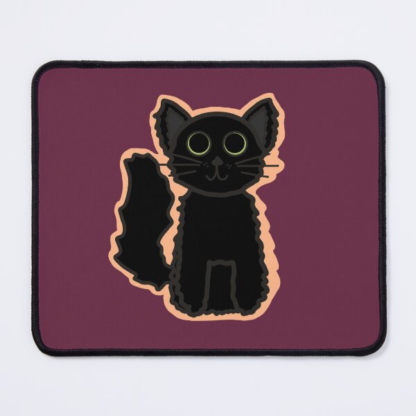 Item preview, Fluffy Black Cat designed and sold by DewyMornings.