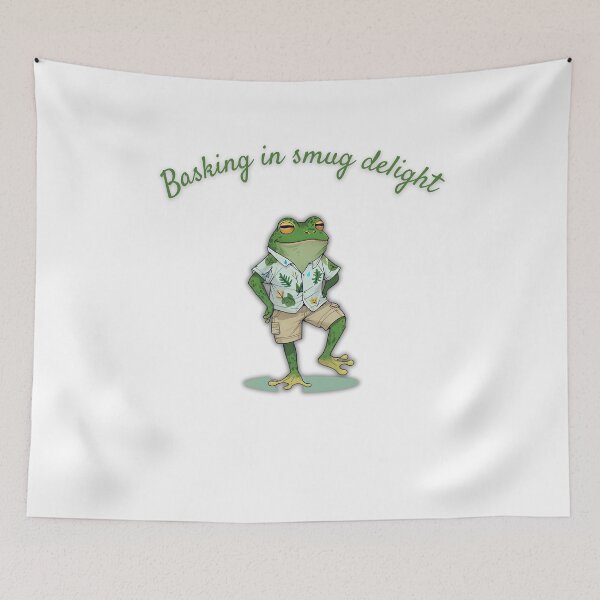 Item preview, Content Frog Basking in Self-Satisfied Bliss designed and sold by Icelander1.