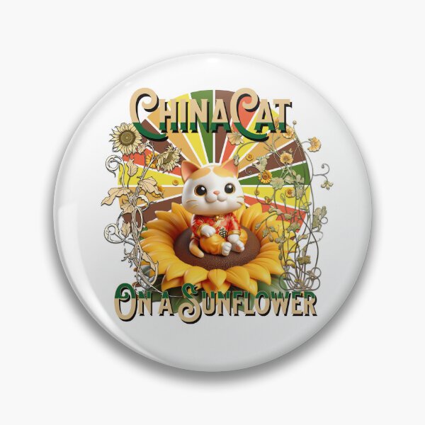 Item preview, ChinaCat on a Sunflower - Grateful Parrot Designs designed and sold by Smokinjoe66.