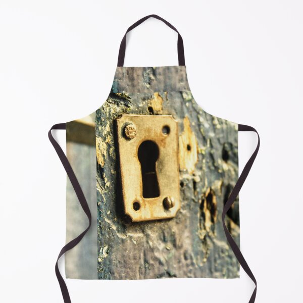 Item preview, partial view of an old metal lock on a wooden door 2 designed and sold by felipequeiroz.
