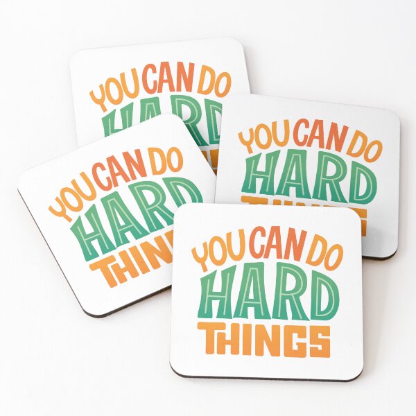 Item preview, You can do hard things is Inspirational Quotes designed and sold by Love Between Pages.