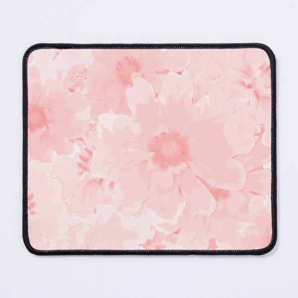 Item preview, Flower Ocean Halfdrop Monochrome Pastel Blush  ff8080 designed and sold by Art in My Loft.