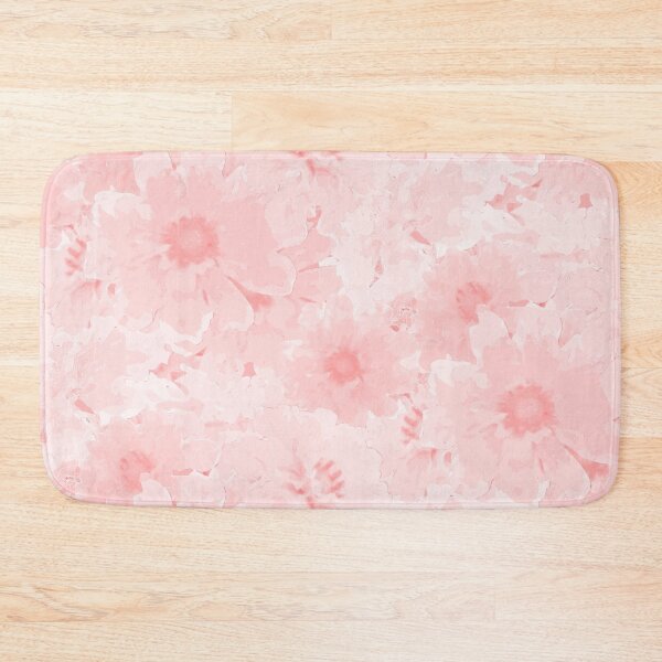 Item preview, Flower Ocean Halfdrop Monochrome Pastel Blush  ff8080 designed and sold by Art in My Loft.