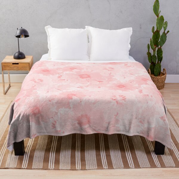 Item preview, Flower Ocean Halfdrop Monochrome Pastel Blush ff8080 designed and sold by Art in My Loft.