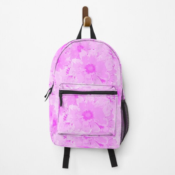 Item preview, Flower Ocean Halfdrop Monochrome Pastel Magenta ff00fc designed and sold by Art in My Loft.