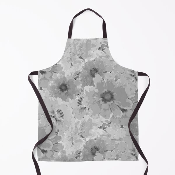 Item preview, Flower Ocean Halfdrop Monochrome Pastel Black designed and sold by Art in My Loft.