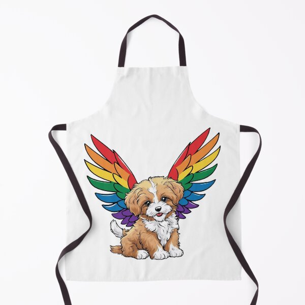 Item preview, Cute Dog with Rainbow Wings – LGBTQ+ Pride Cute Design designed and sold by Travelslightly.