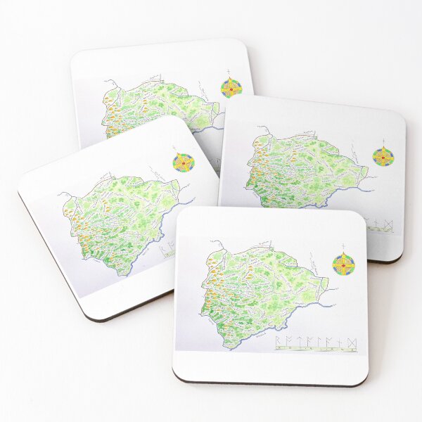 Item preview, Map of the germanic Angles Kingdom of Rotaland designed and sold by RutlandArt.