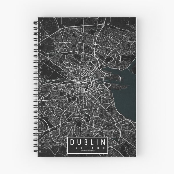 Item preview, Dublin City Map of Ireland - Dark designed and sold by deMAP.