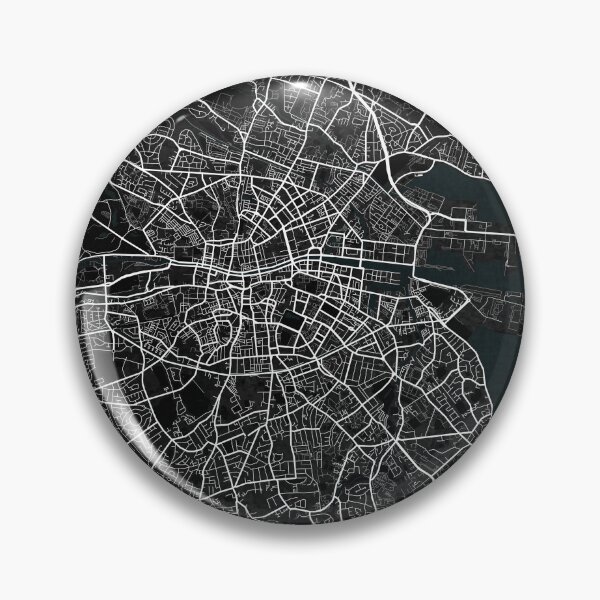 Item preview, Dublin City Map of Ireland - Dark designed and sold by deMAP.