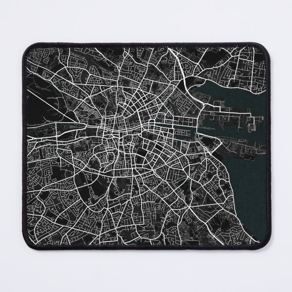 Item preview, Dublin City Map of Ireland - Dark designed and sold by deMAP.