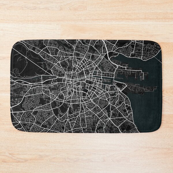 Item preview, Dublin City Map of Ireland - Dark designed and sold by deMAP.