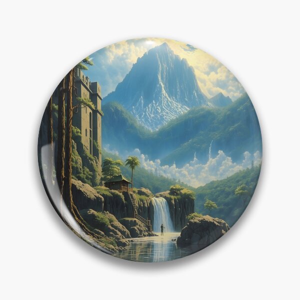 Item preview, Ancient Tartaria castle and a mystical mountain designed and sold by LoryJoe.