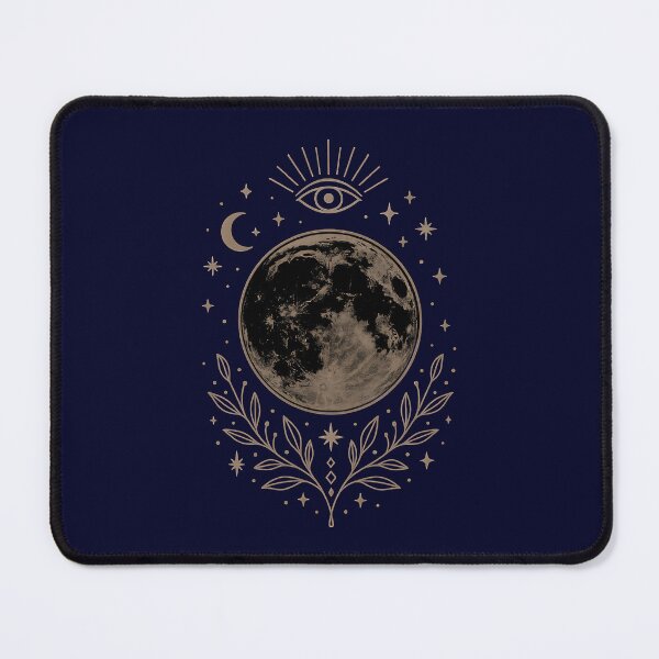 Item preview, Boho Moon & All-Seeing Eye - Elegant Celestial Art designed and sold by Dakson Design - Fantasy Art.