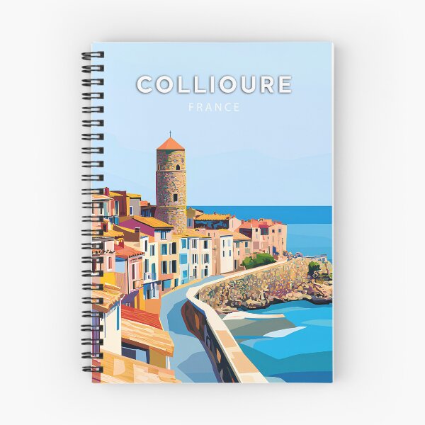 Item preview, Collioure, France, Vintage Pastel Poster designed and sold by NicePlaza.