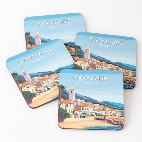 Item preview, Cavalaire, France, Poster, Vintage, pastel, poster designed and sold by NicePlaza.